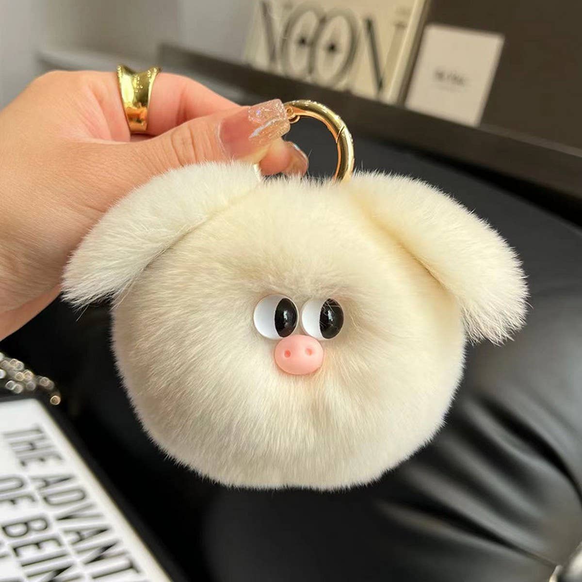 CUTE PIG PLUSH CAR KEYCHAIN BAG ACCESSORIES