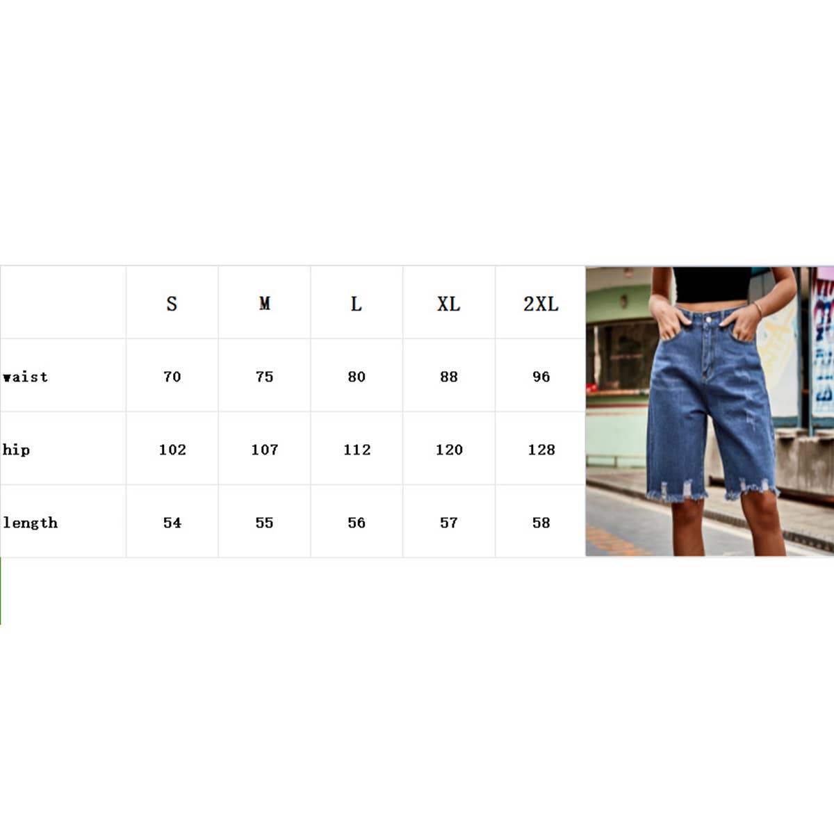 Fashion raw fringes ripped to make old jeans