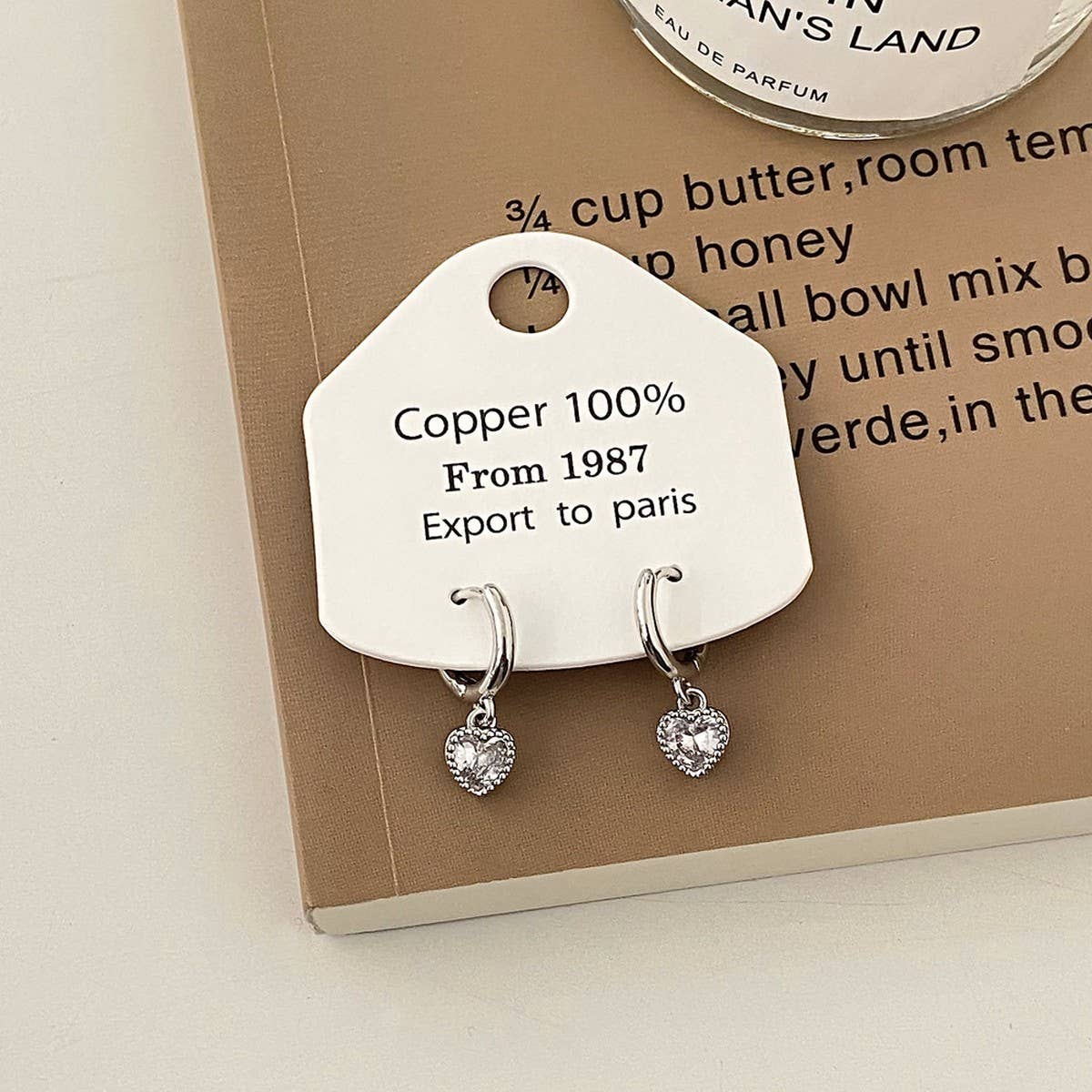 VALENTINE'S DAY ZIRCON HEART PENDANT EARRINGS