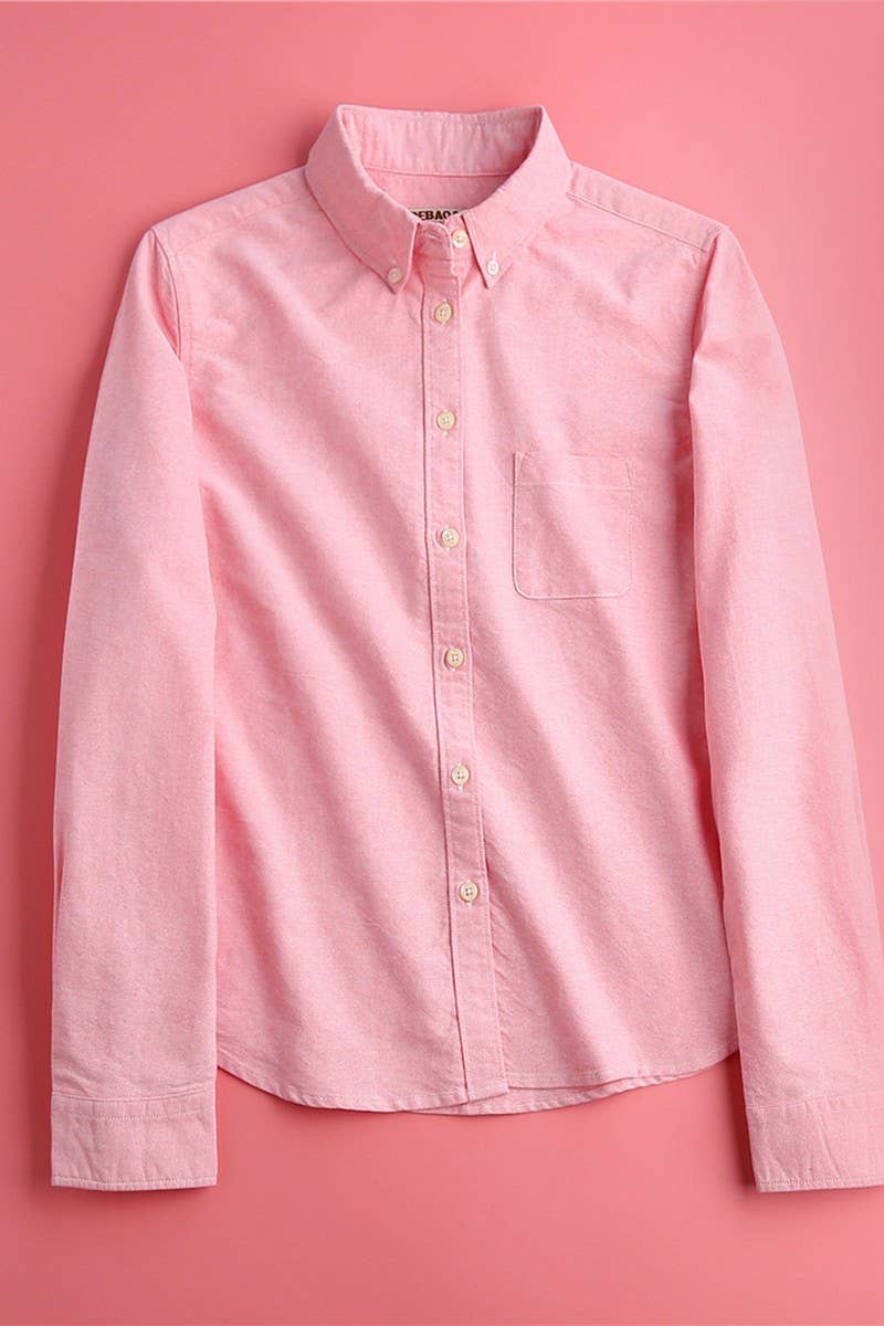 Cwtstl2244_Solid Color Long-Sleeved Cotton Bottoming Shirt