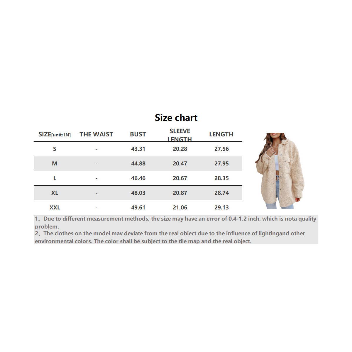 Turkish fleece solid color single breasted coat