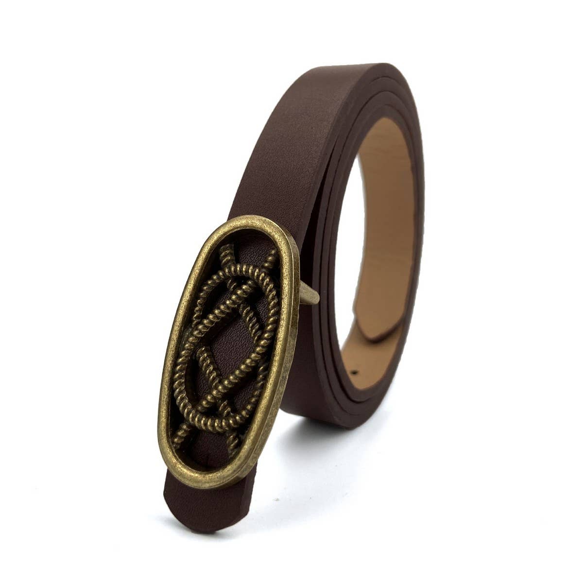 WOMEN RETRO COPPER SNAP FASTENER WAIST BELT_CWABE0182