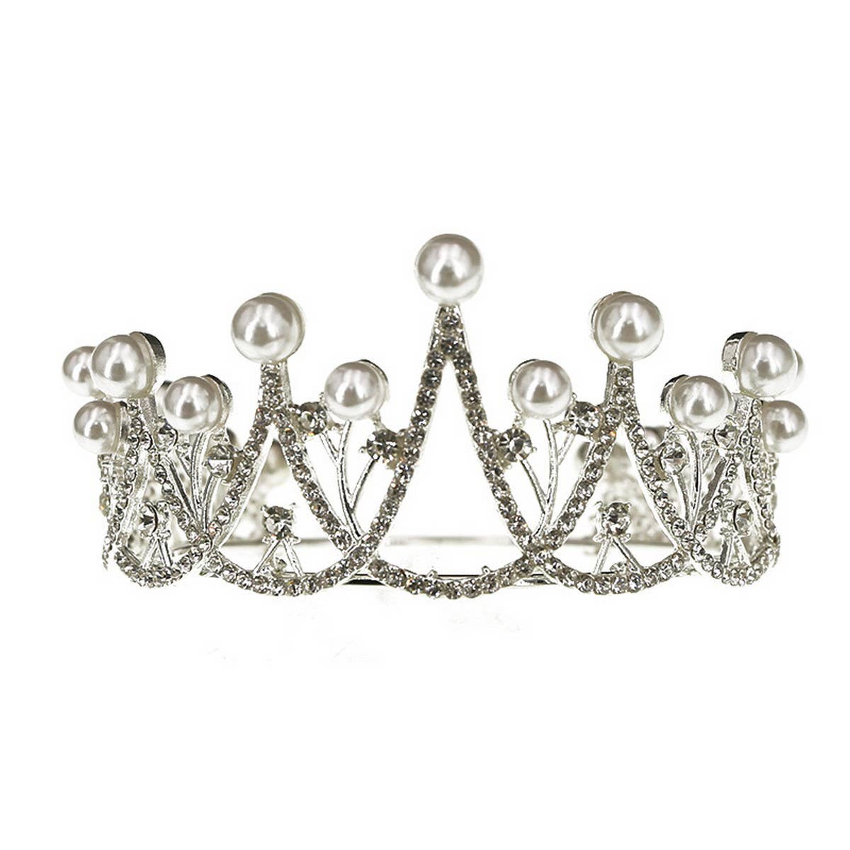 BRIDAL JEWELRY PEARL WEDDING CRYSTAL HEADDRESS_CWMM2020