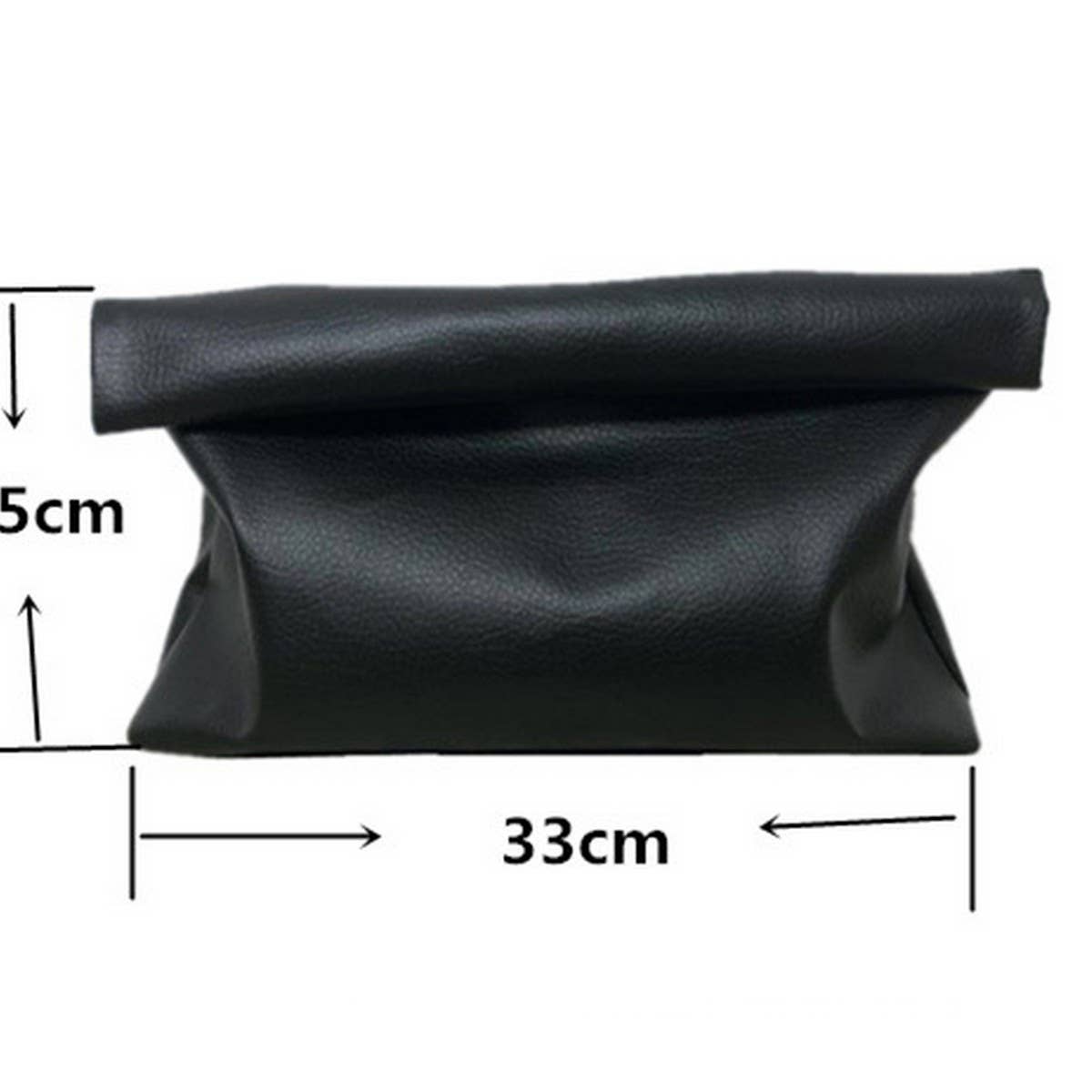 RETRO CURLED HIGH CAPACITY HANDBAG CASUAL CLIP BAG_CWAB1372