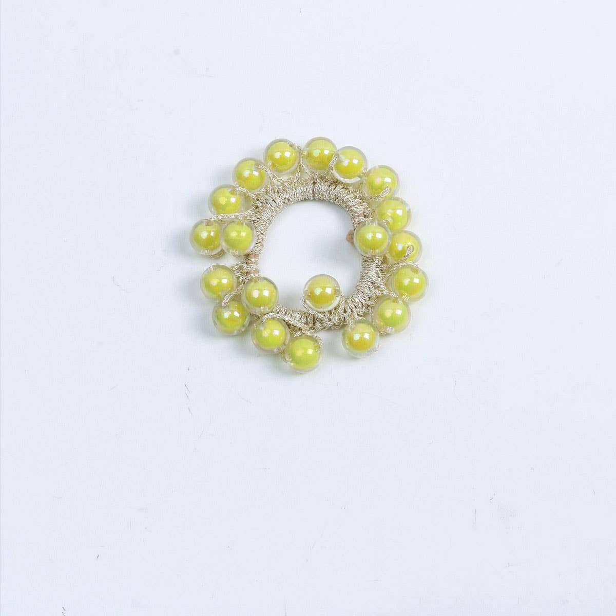 Cute Jelly Bead Hair Tie Boho Simple High Elastic