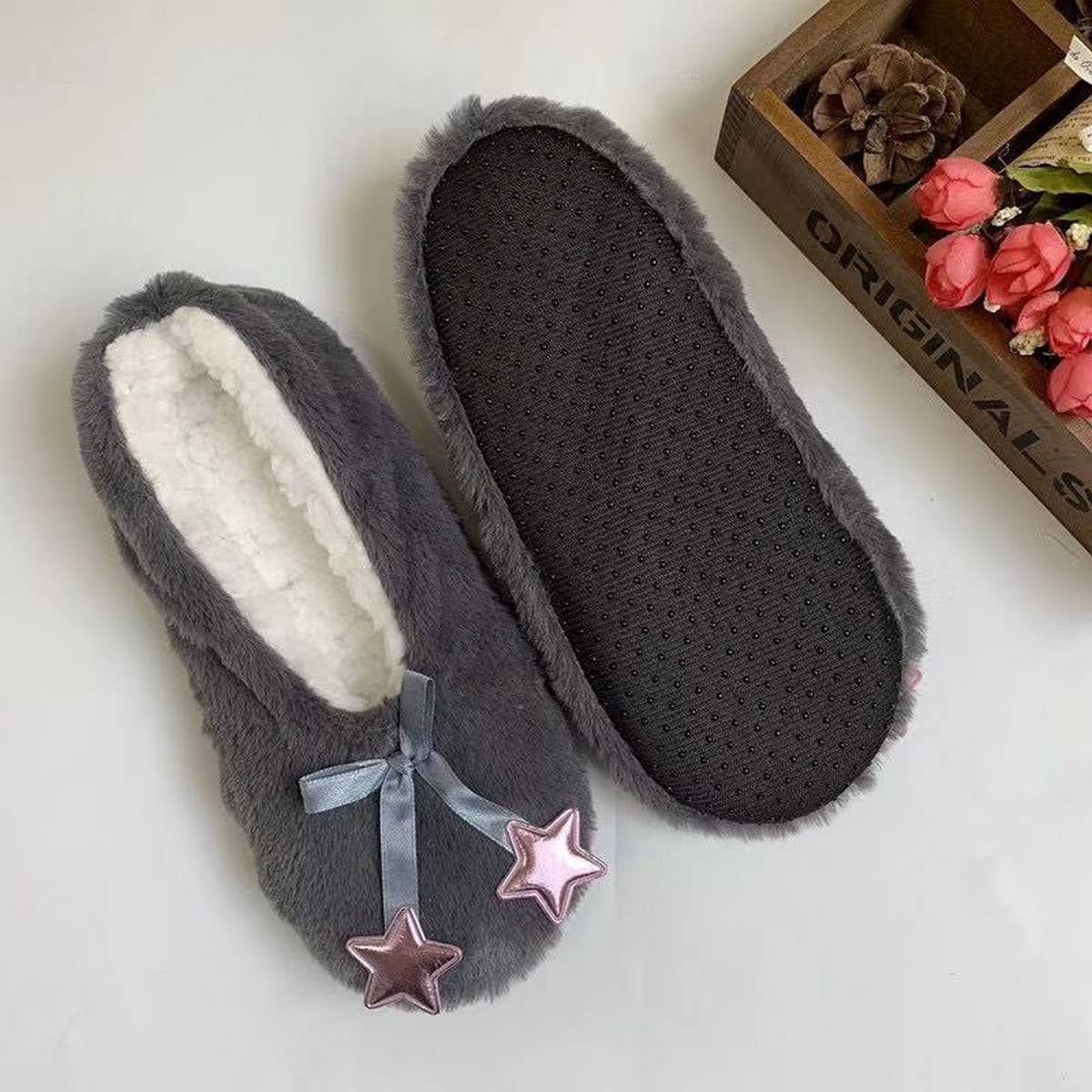 HOME WARM NON-SLIP PLUSH FLOOR SOCKS YOGA SOCKS