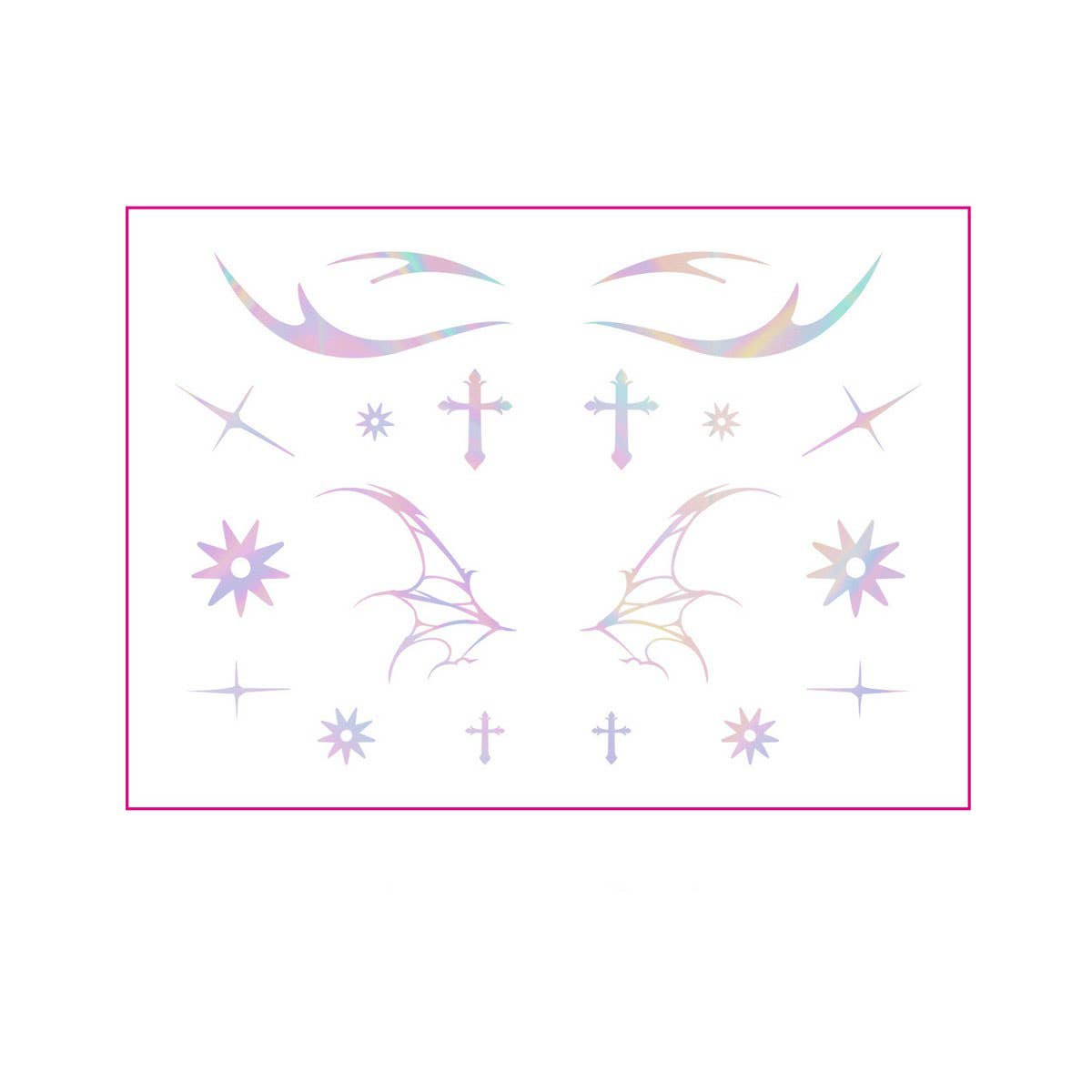 Holographic Eyeliner Tattoos ? Butterfly Makeup