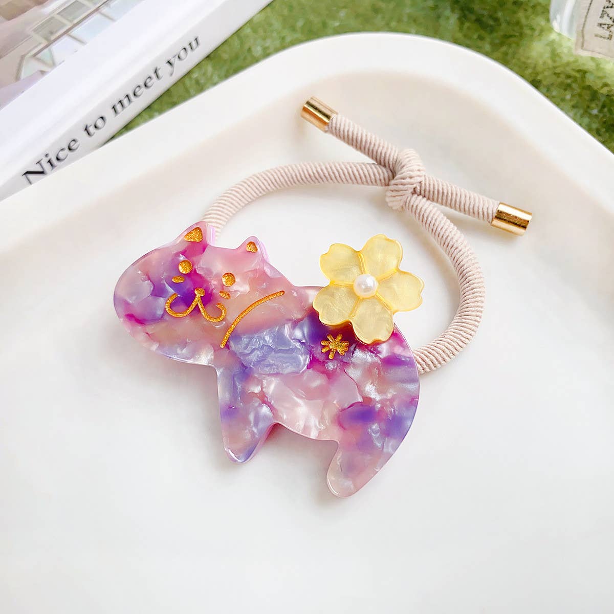 SWEET AND CUTE CAT HAIR ROPE_CWAHA0810