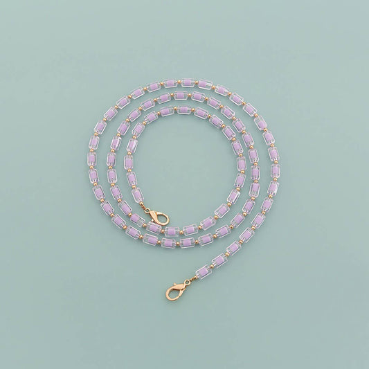 Rainbow Bead,Long Beaded Chain Bag Strap_CWMM5114