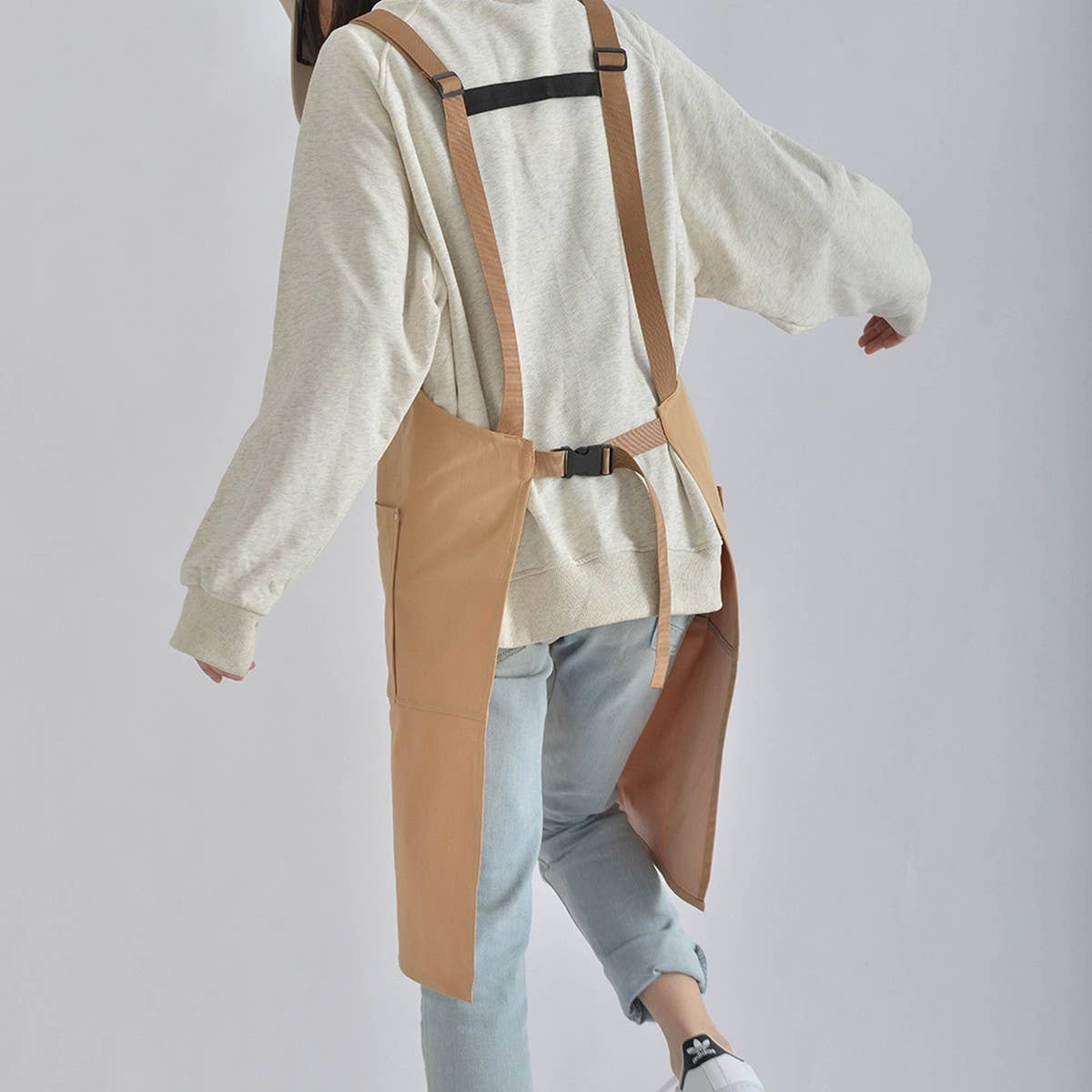 Cafe Restaurant Canvas Apron with pockets_CWMM3294