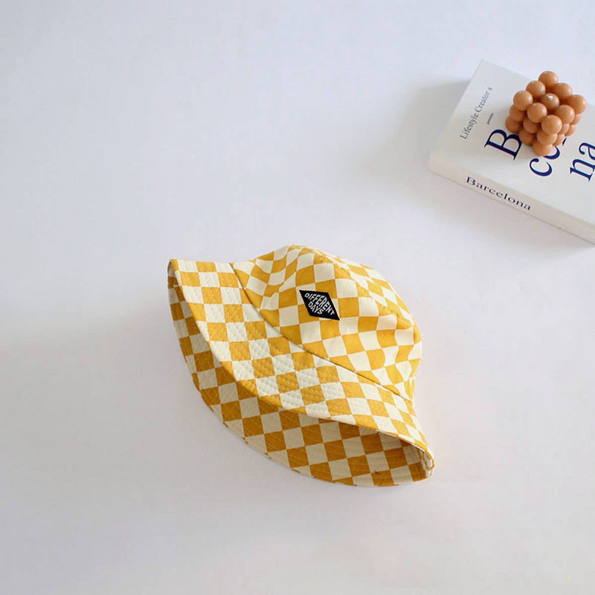 STYLISH CHILDREN'S TRAVEL CHECKERBOARD BUCKET HAT_CWAH2857