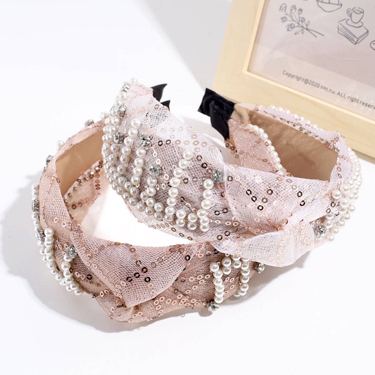 HIGH HEAD PRESSURE MESH KNOTTED HEADBAND