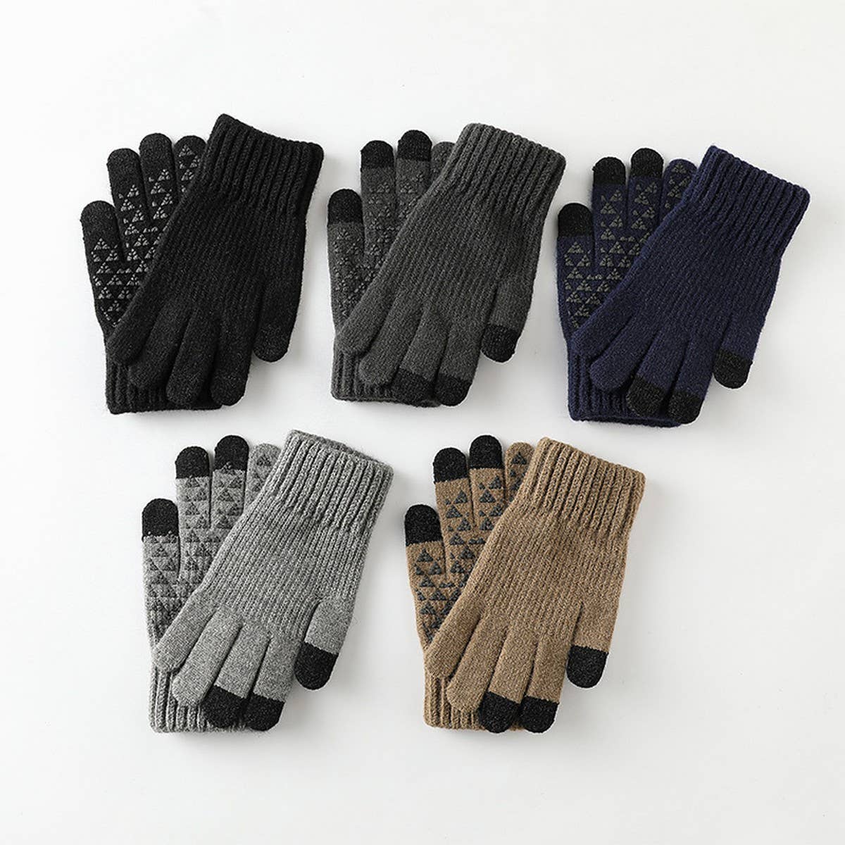 WINTER MEN'S RUBBER TOUCH SCREEN GLOVES