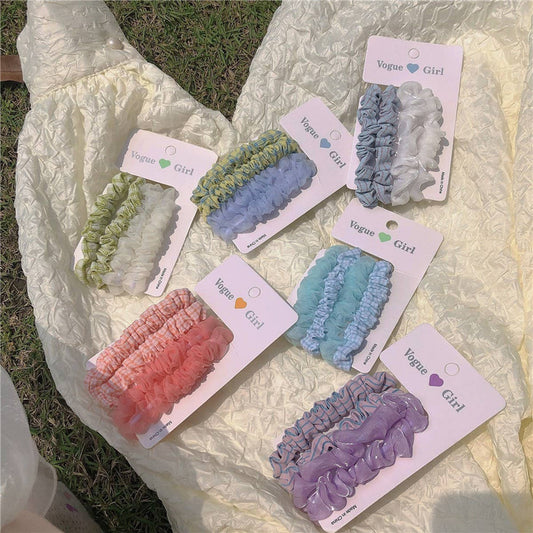 GIRLS' SIMPLE AND VERSATILE HAIR SCRUNCHIES