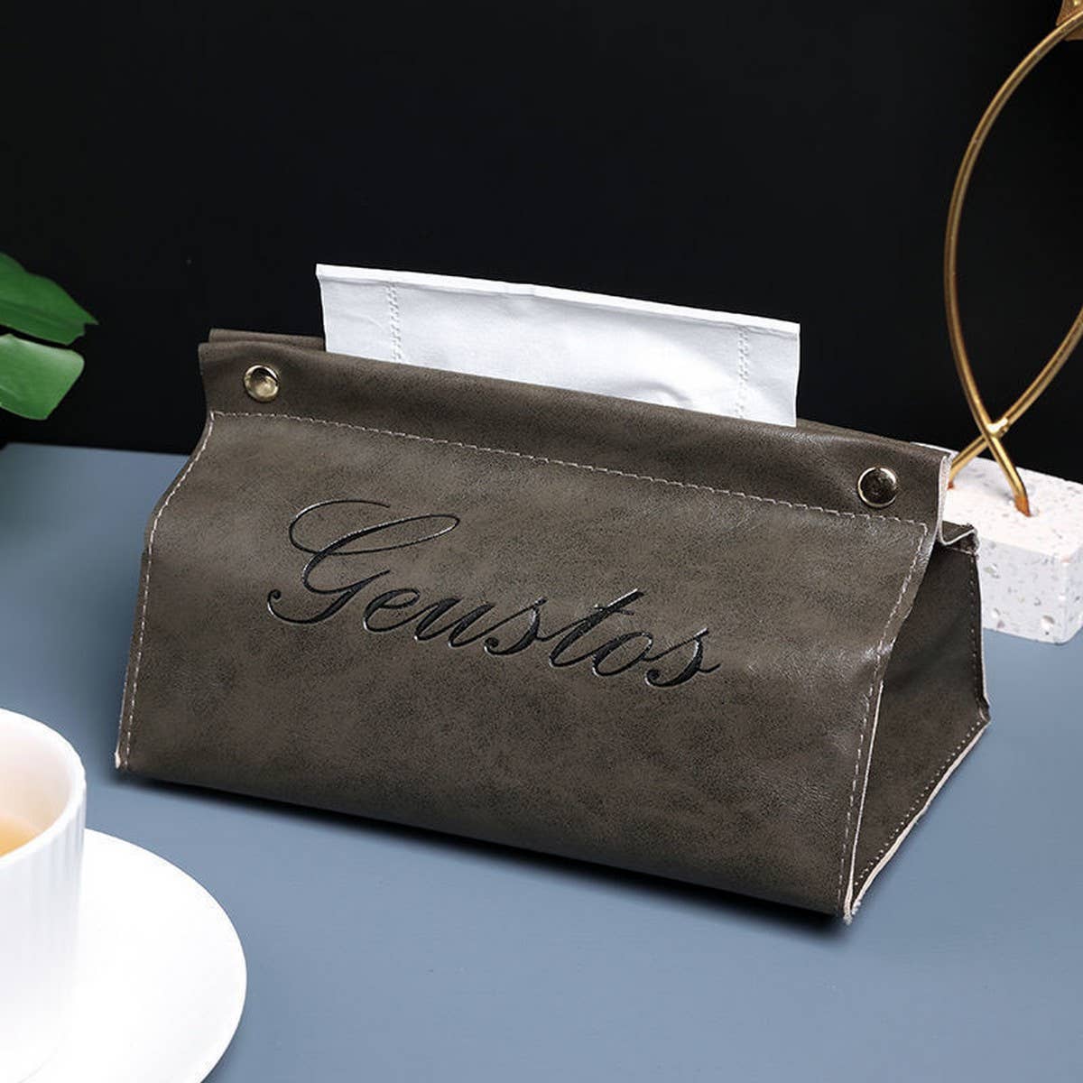 LIGHT LUXURY CAR HOUSEHOLD LEATHER TISSUE BOX