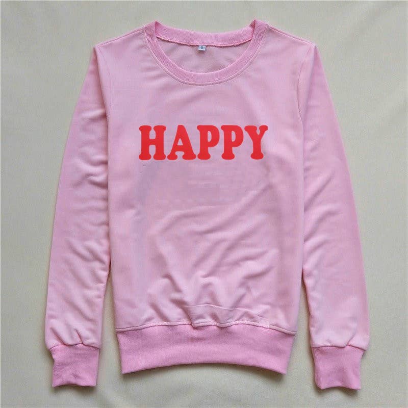 Basic letter-printed pullover hoodie