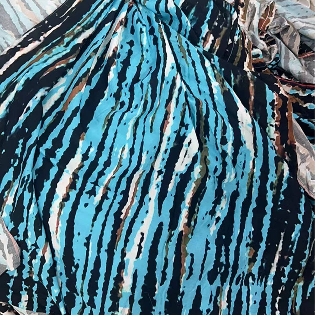 Tie-Dye Cotton Blend Beach Cover-Up Robe