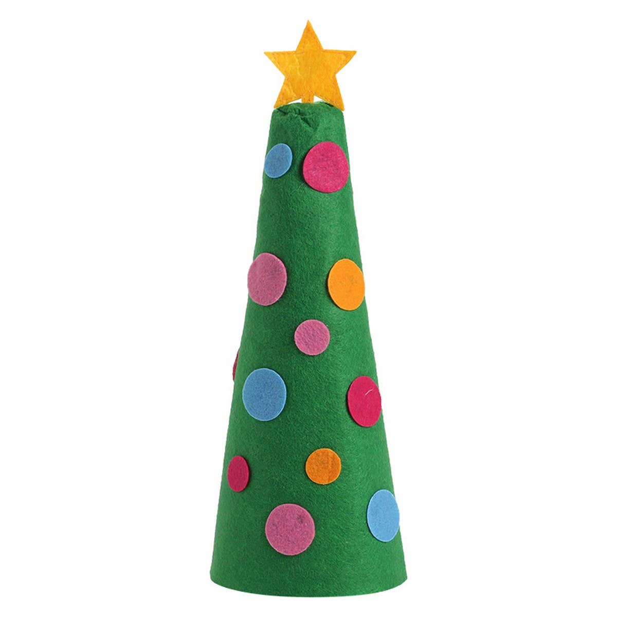 Creative Felt Christmas Tree Wine Bottle Cover_CWAJE05376