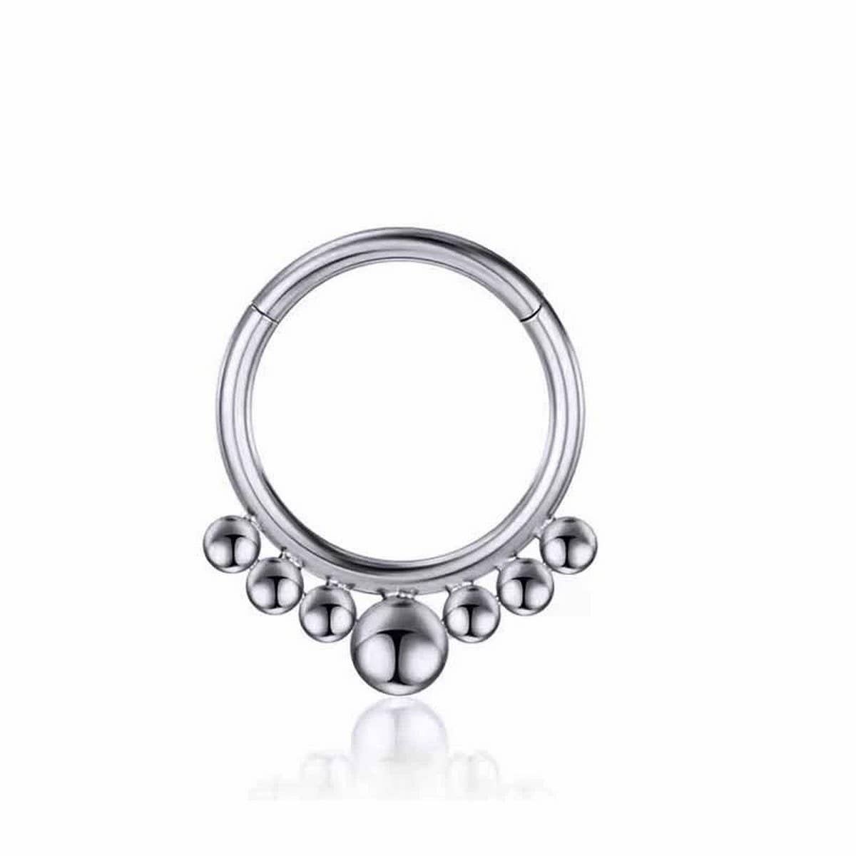 Zircon Closed Nose Ring Piercing Jewelry_CWMM9537