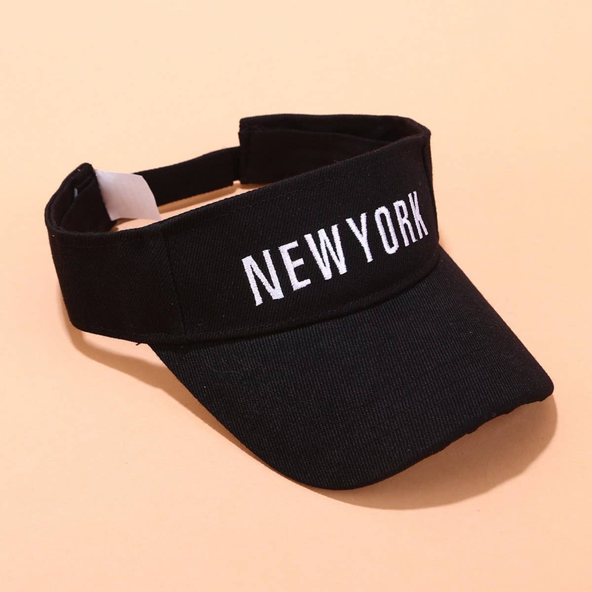 Embroidered Letter Visor Hat - Summer Sunshade Cap_CWAH3284