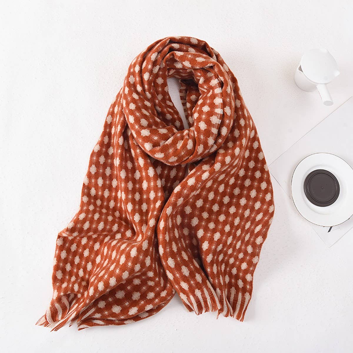 FASHION WARM CROSS WARP KNITTED PLAID SCARF_CWASC0399