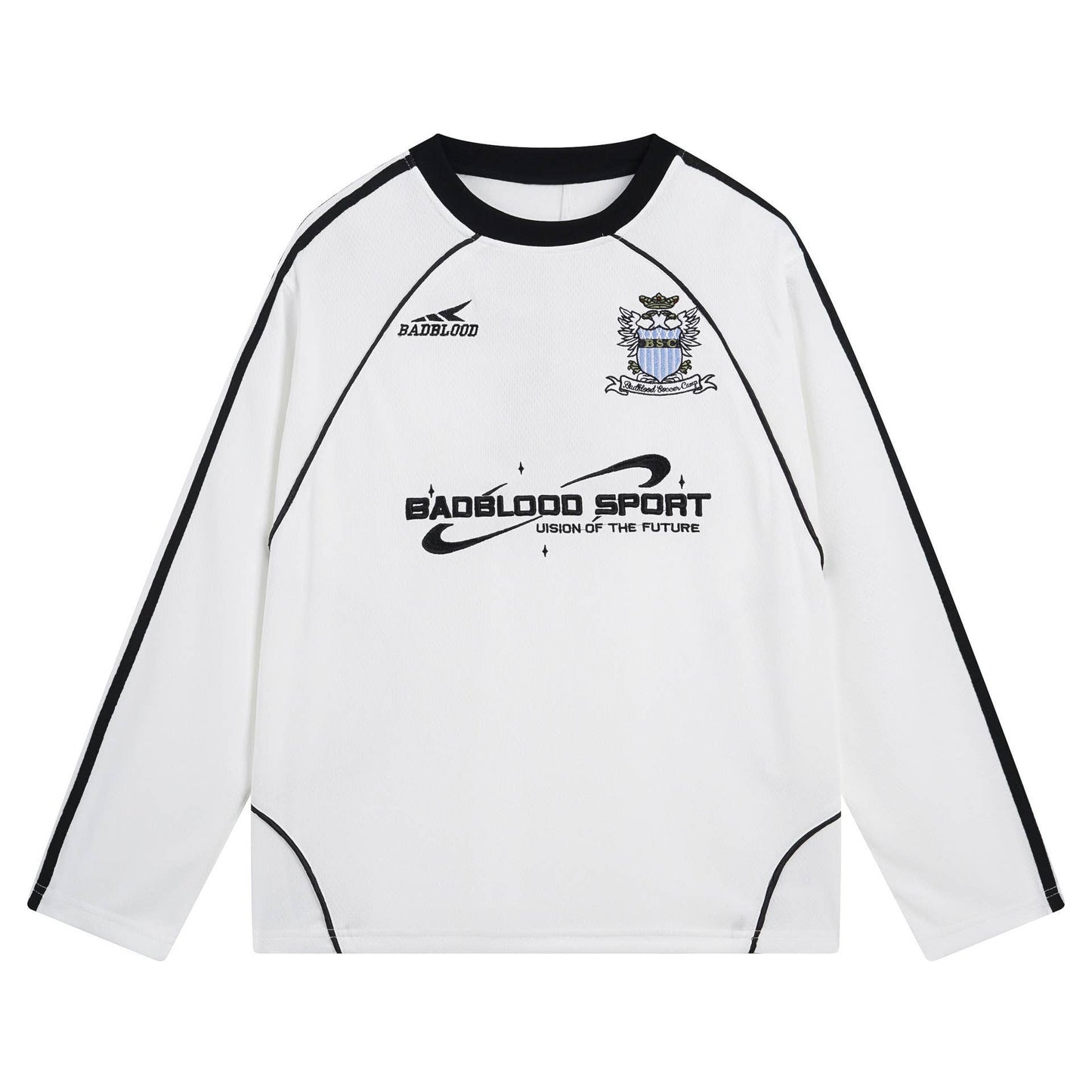 VINTAGE EMBROIDERED MONOGRAM CREW NECK HOODIE