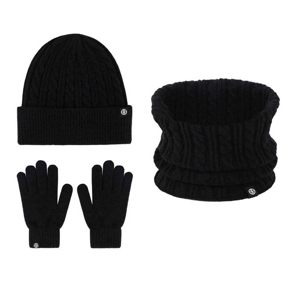WINTER WARM EAR PROTECTION KNITTED GLOVES SET