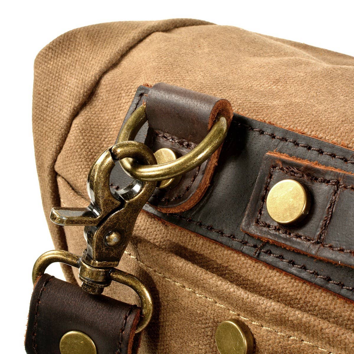 Men's Outdoor Waxed Canvas Satchel Bag_CWAB5564