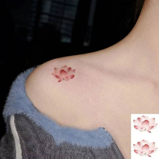 Color Lotus Tattoo Stickers ? Waterproof & Fresh