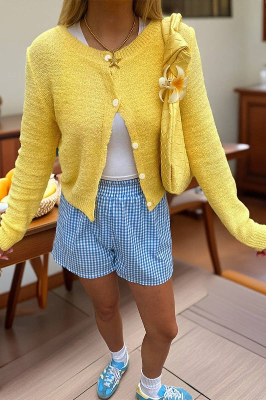 CWOCAL00748_CASUAL SIMPLE BUTTON LONG SLEEVE KNIT CARDIGAN