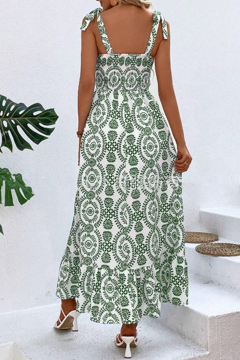 CWDHL0540_BOHO PRINT SLEEVELESS HALTER SPLIT DRESS LONG
