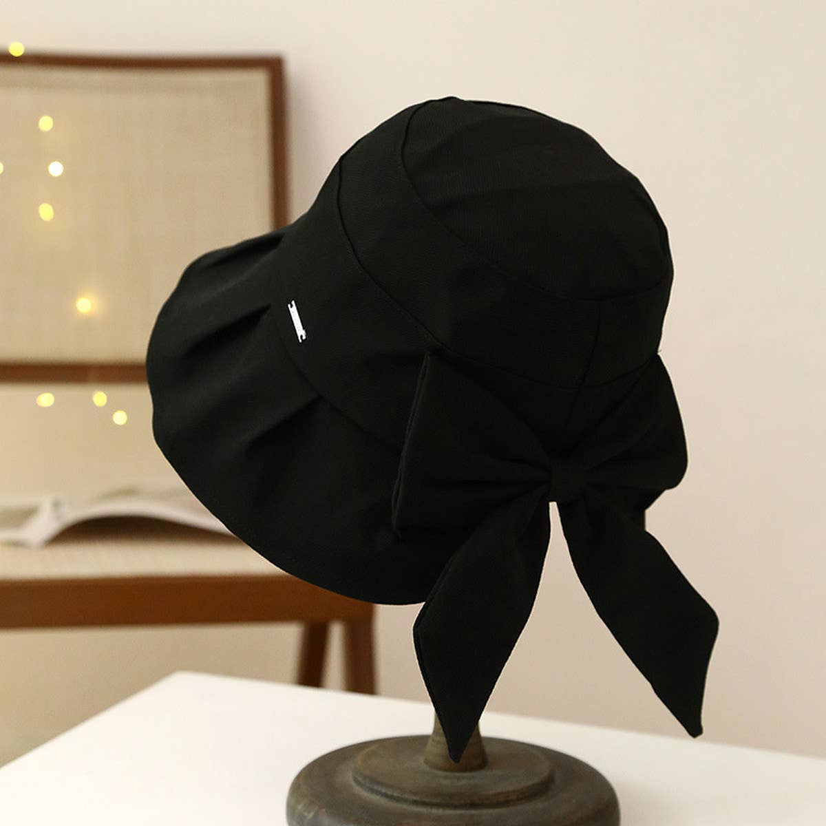 OUTDOOR UV PROTECTION BOW CASUAL BUCKET HAT_CWAB2848