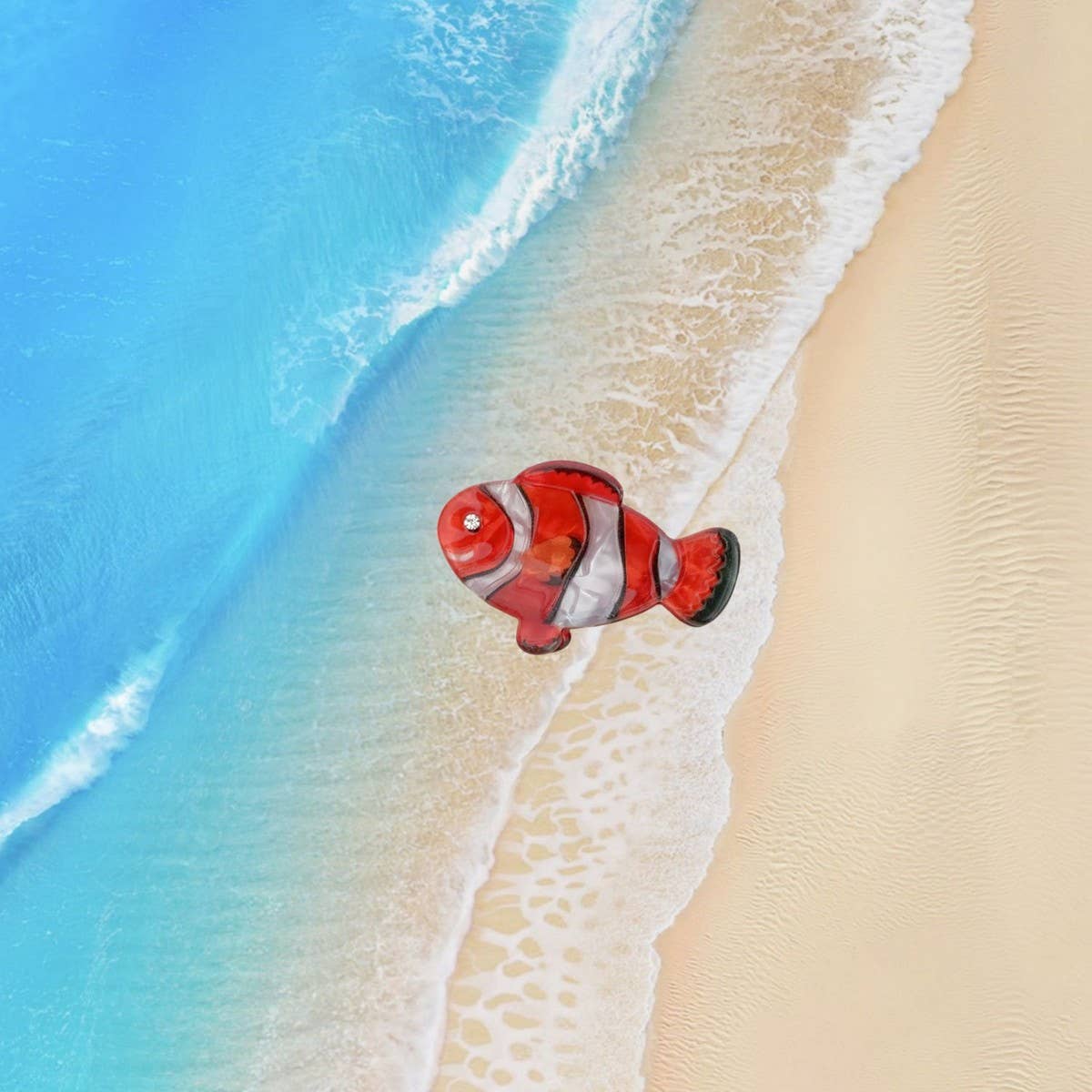 CWAHA07728_SEASHELL CONCH ACRYLIC HAIR CLAW BEACH STYLE