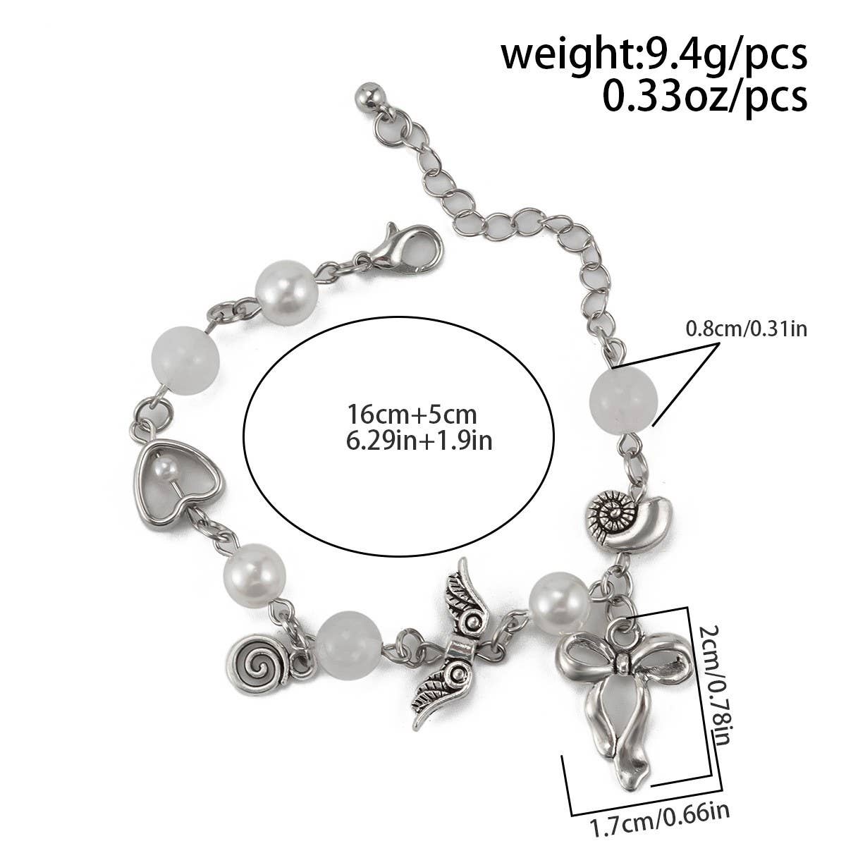 SWEET AND COOL PASTORAL STYLE BOW TASSEL BRACELET