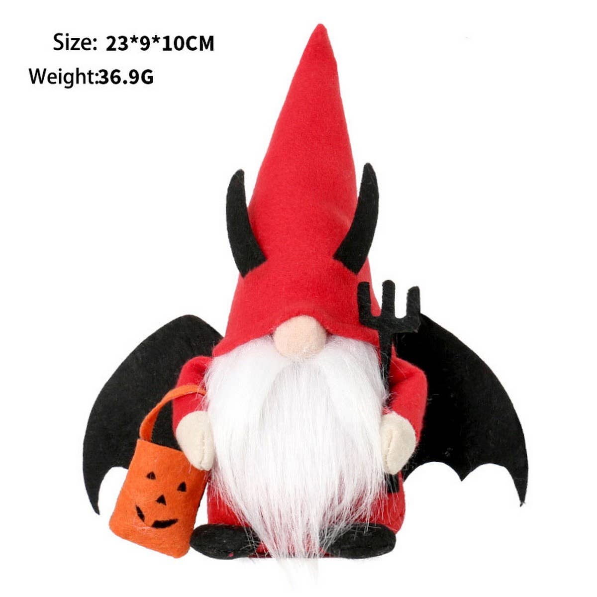 Cute Faceless Bat Gnome Halloween Figurine_CWMM9893