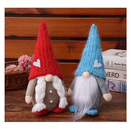 CWMM1736_10.24" Christmas Rudolph Gnome Home Decor