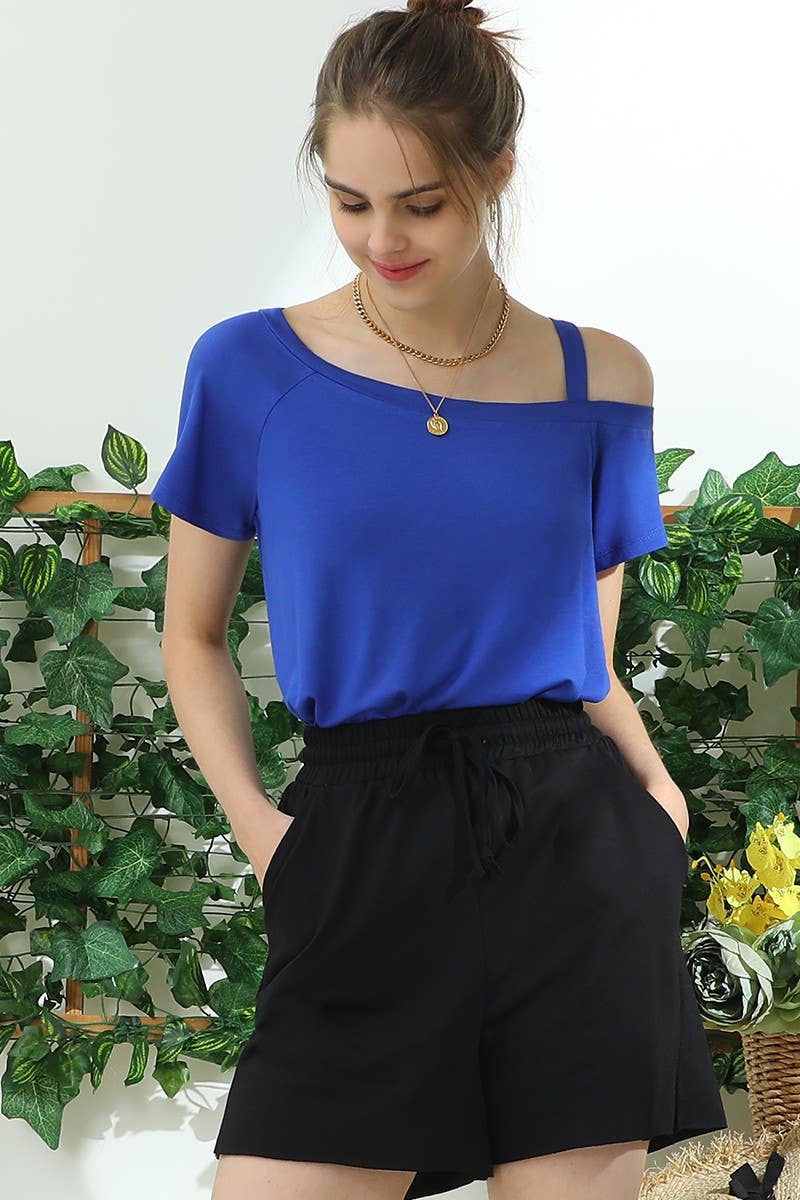 CWBSP159_HIGH WAIST FRENCH TERRY PANTS WITH SIDE POCKETS