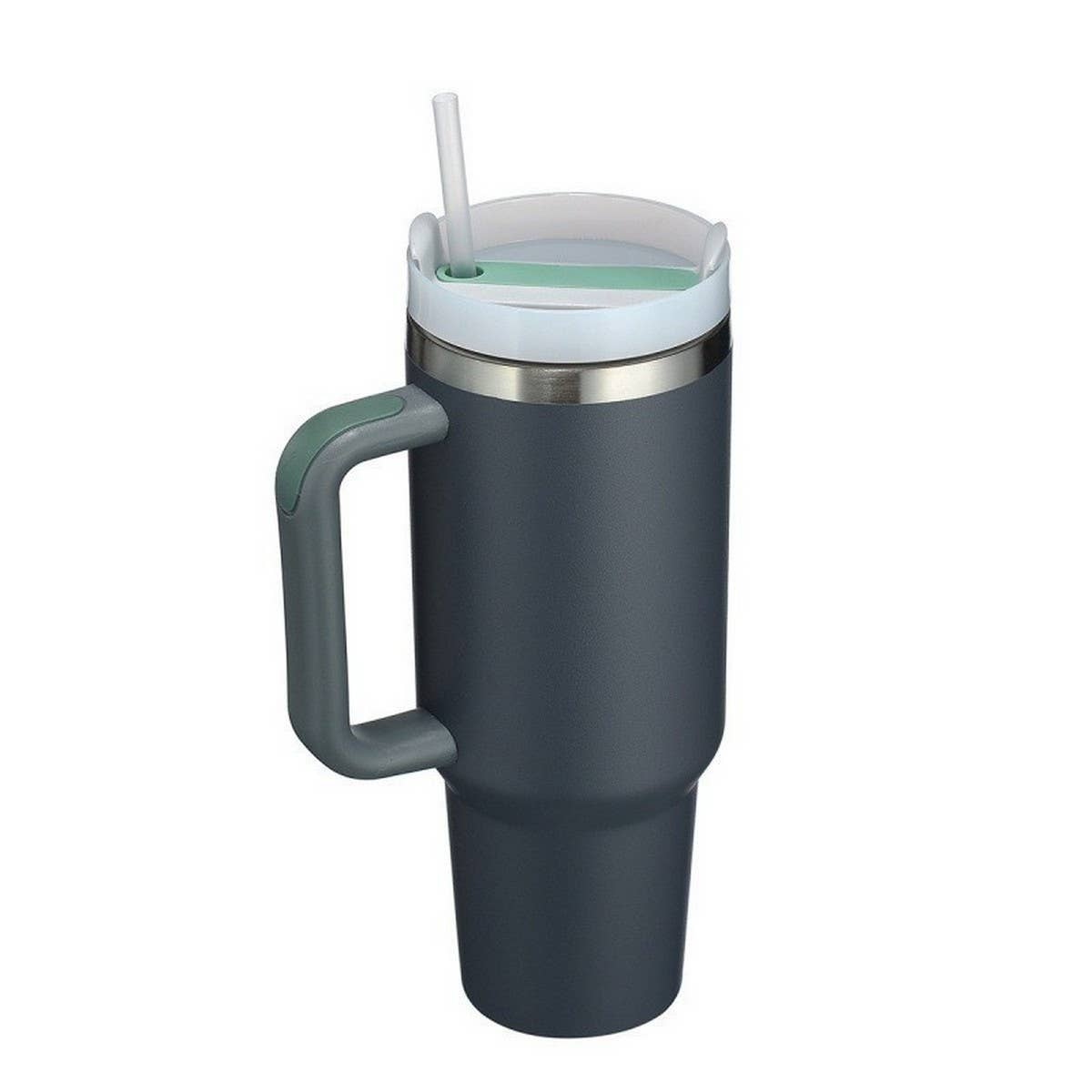 40oz Insulated Tumbler with Handle & Straw, Car Cup_CWMM7900