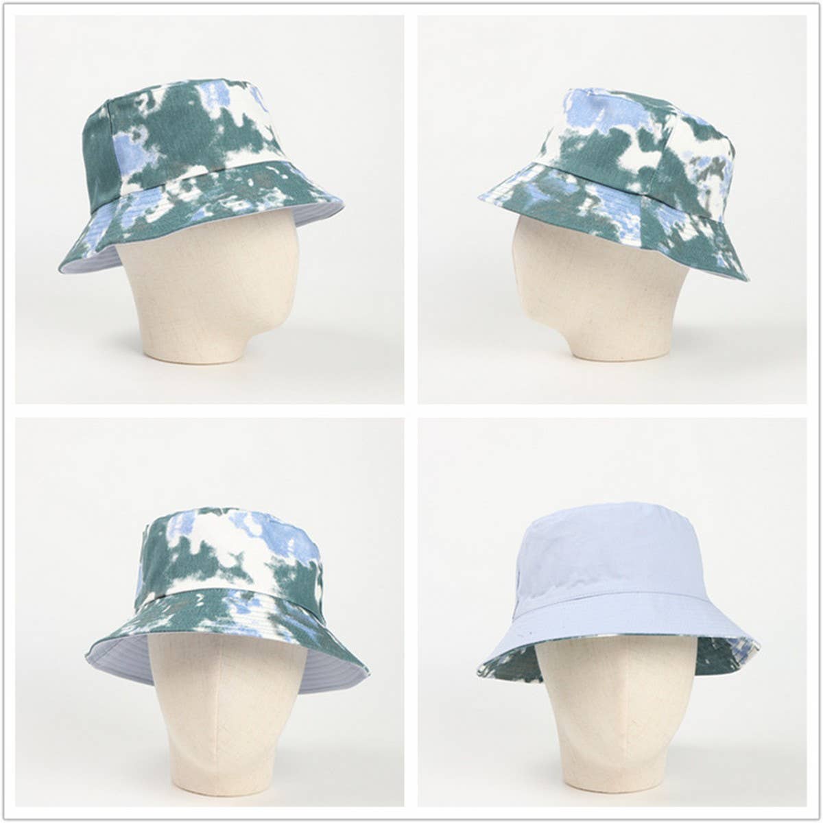 CWAH1517_TIE DYE REVERSIBLE SUNSCREEN BUCKET HAT