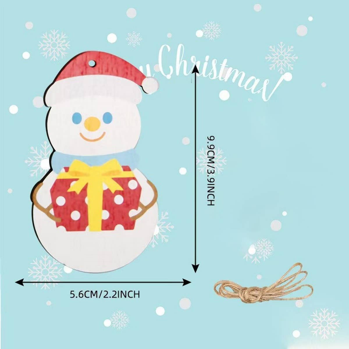 CWMM9156_WOODEN CHRISTMAS CARVING CREATIVE ORNAMENTS