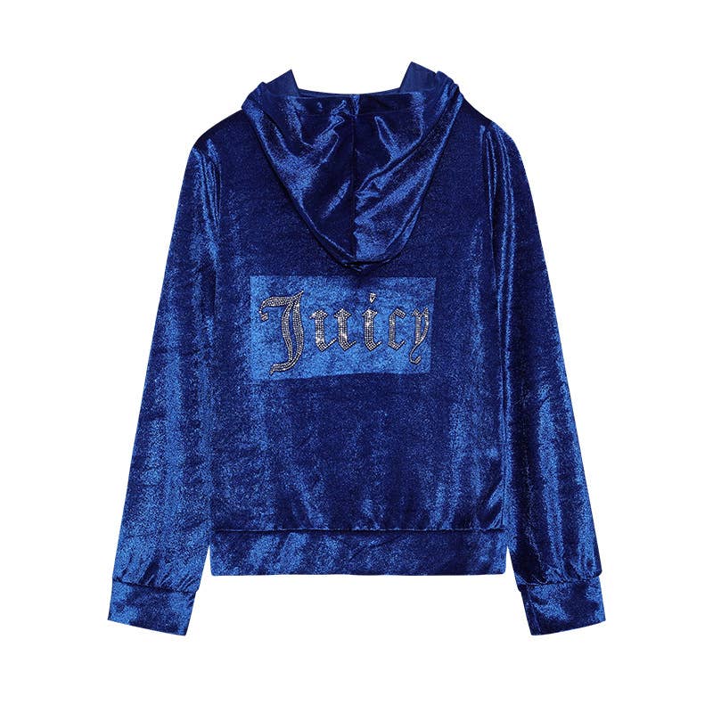 Fashion rhinestone Korean velvet sportswear set