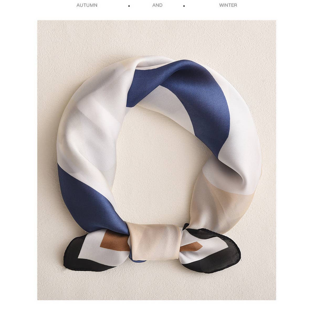 CWASC2399_COLORFUL SPLICING SWEET AND FRESH SILK SCARF