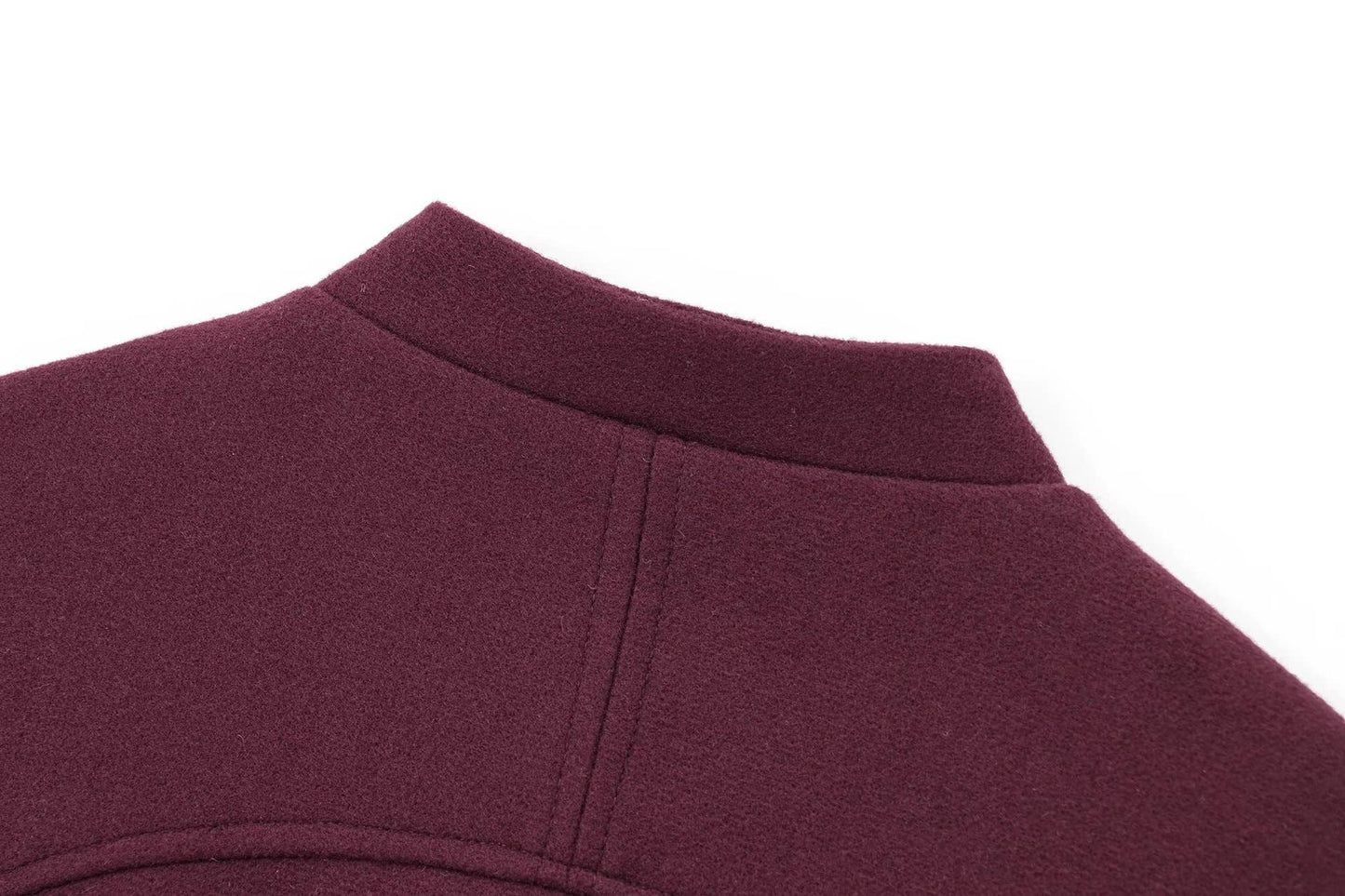 Stand-up collar,button-down pocket short jacket