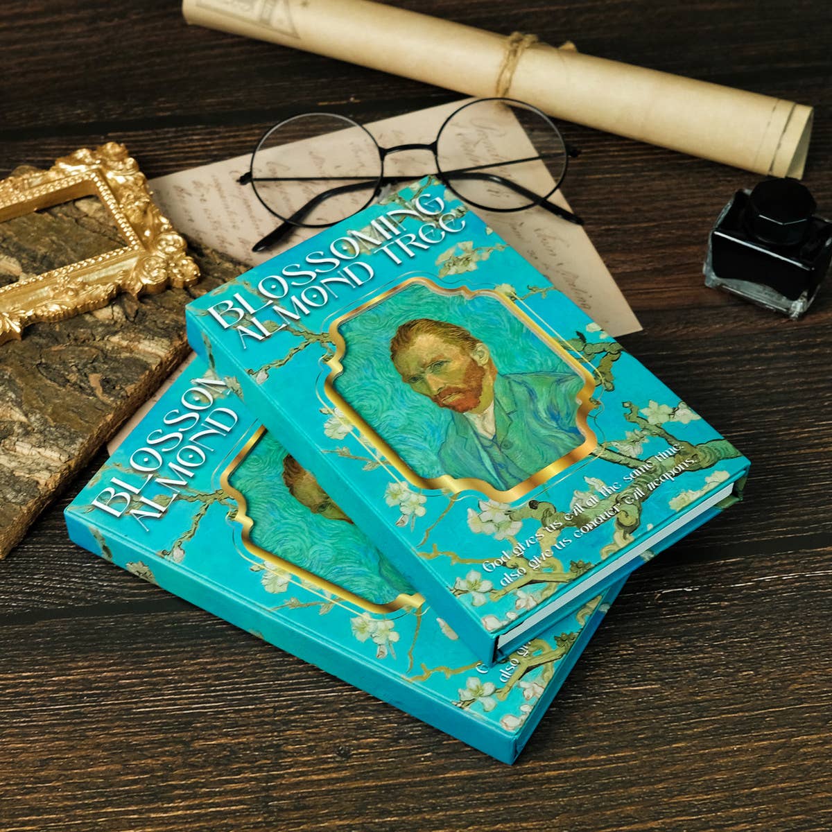 MAGNETIC APRICOT BLOSSOM DIY NOTEBOOK