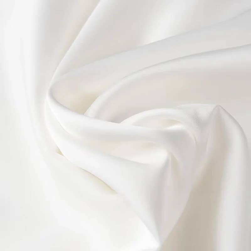 Loose satin double-layer solid-color halter dress