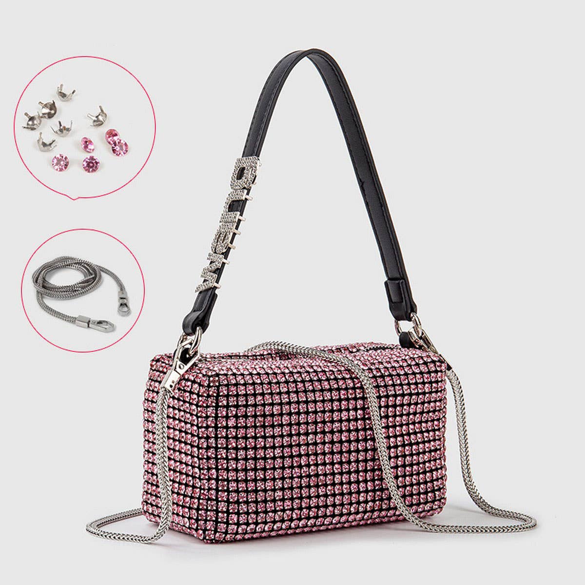 NEW FASHION RHINESTONE EVENING PILLOW BAG_CWAB3590
