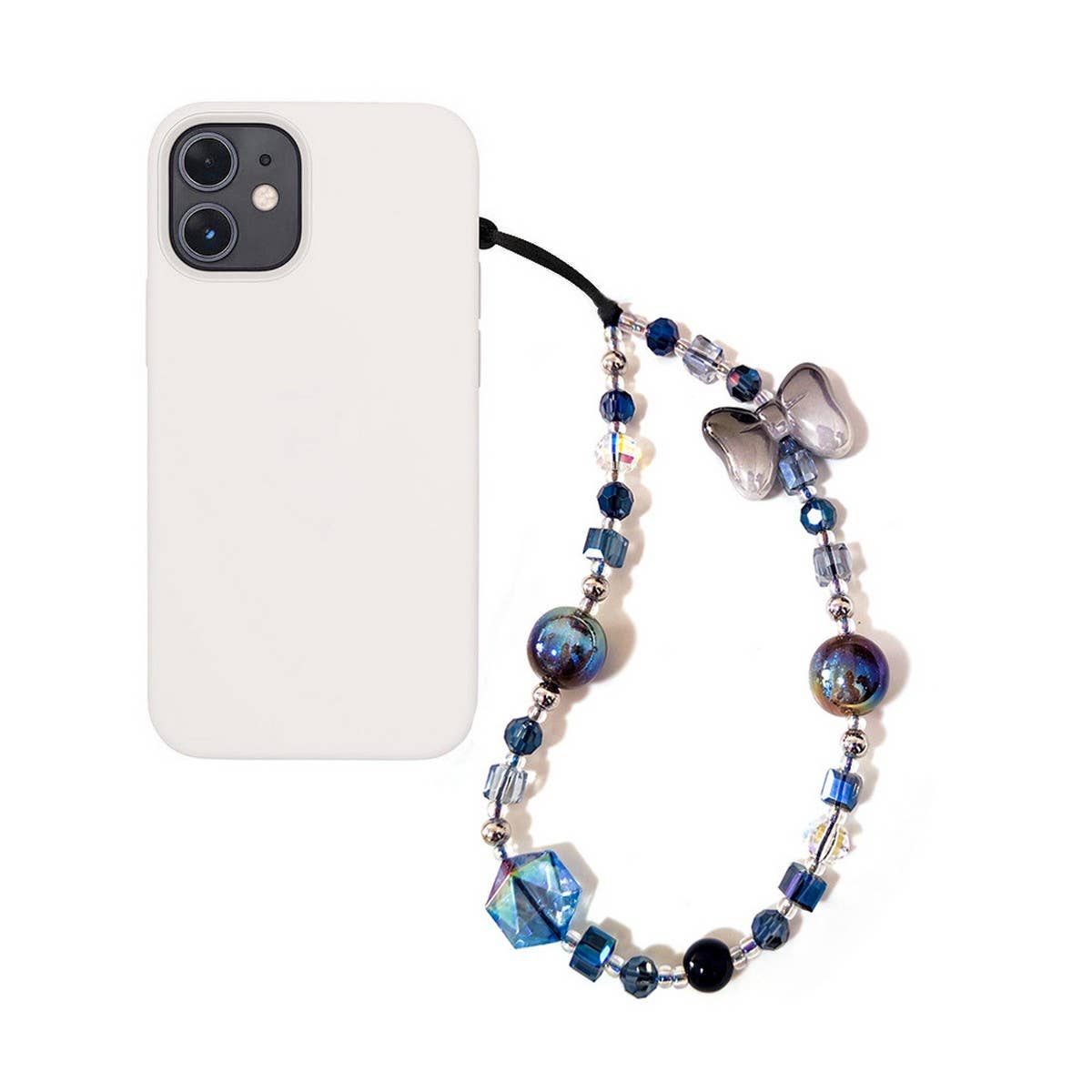 CWMM8716_CRYSTAL BEADED WRISTBAND CELL PHONE STRAP