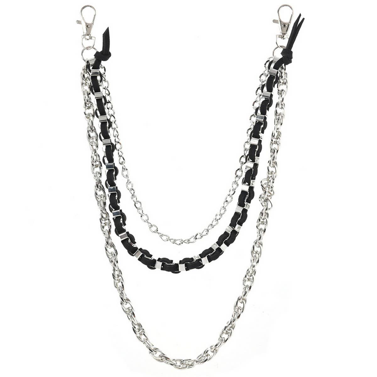 CREATIVE WOVEN THREE-LAYER TRENDY JEANS CHAIN