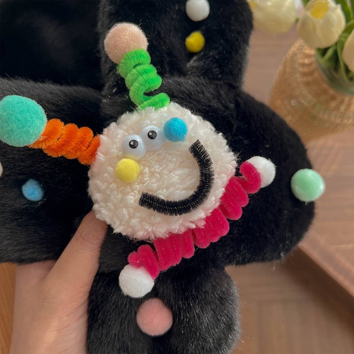 CUTE AND FUNNY ALL-MATCH THICK WARM CROSS SCARF