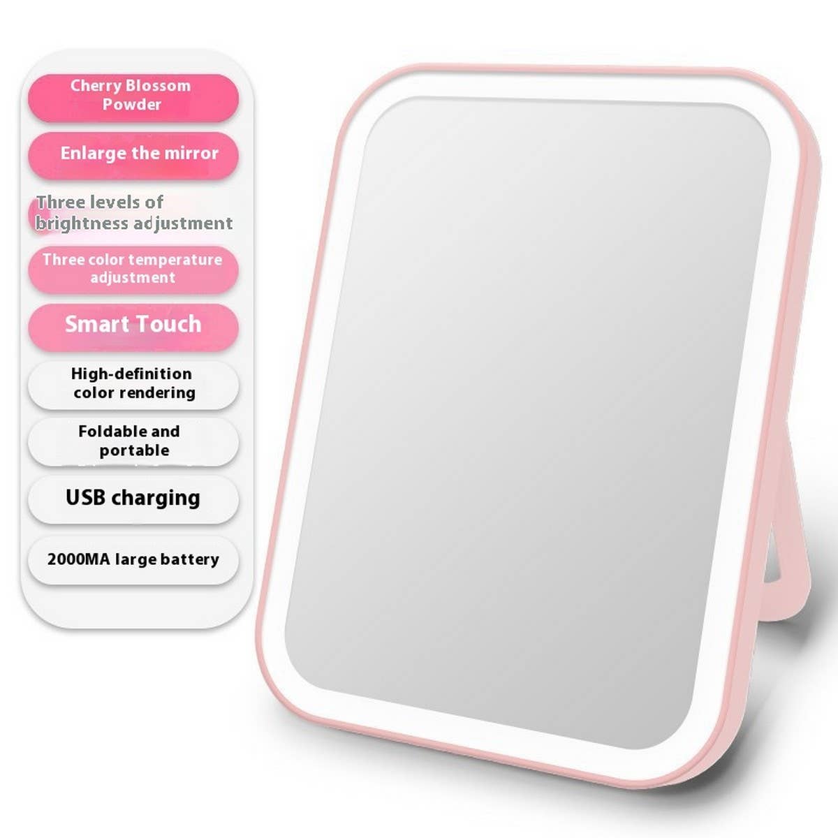 SMART TOUCH FOLDING LED MAKEUP MIRROR_CWMM5644